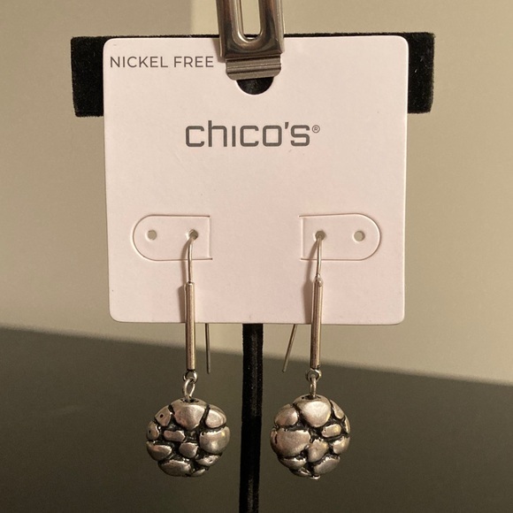 Chico's Jewelry - Chico's Textured Silver Earrings